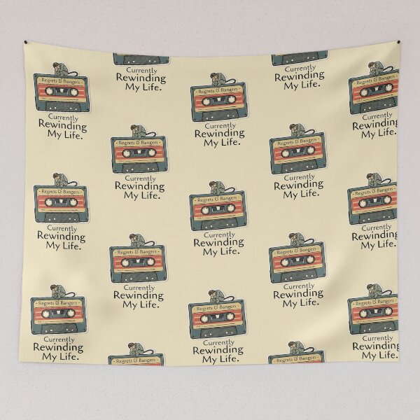 Item preview, Regrets and Bangers Vol 1 Funny Cassette Tape Humor Retro Design designed and sold by jojodebondy.