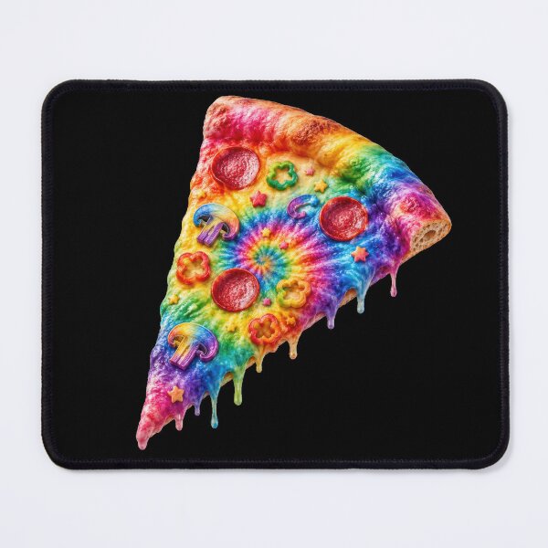 Item preview, Rainbow Tie-Dye Pizza Slice designed and sold by jgvisualarts.