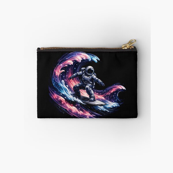 Item preview, Astronaut Surfing Neon Cosmic Waves designed and sold by builtforyou.