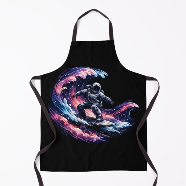 Item preview, Astronaut Surfing Neon Cosmic Waves designed and sold by builtforyou.