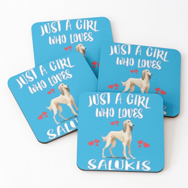 Item preview, Just A Girl Who Loves Salukis - Cute Dog Lover Gift designed and sold by Light-On-Style.