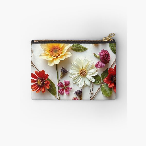 Item preview, Vibrant Colorful Floral Flatlay designed and sold by IntelliMindDesigns.