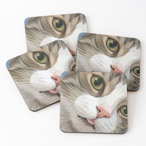 Item preview, Close-up of a cat sticking out its tongue designed and sold by Kirevia.