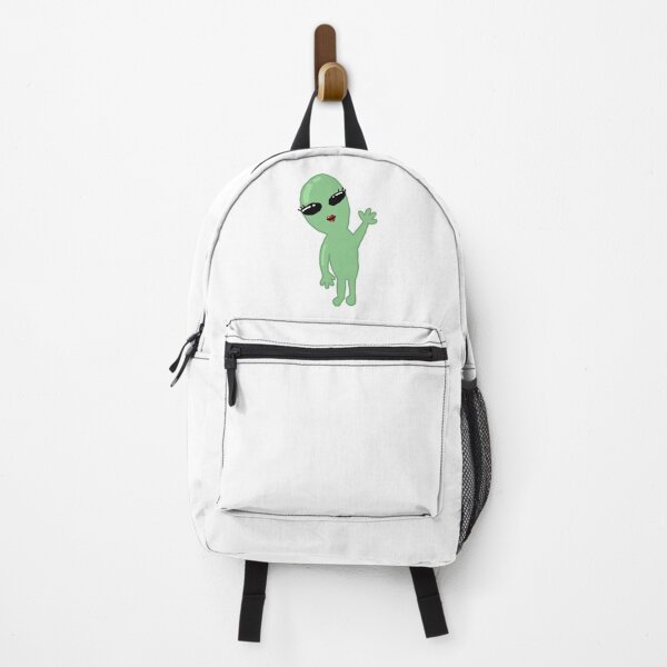 Item preview, Cute Waving Green Alien Girl Illustration designed and sold by BitDoodle.