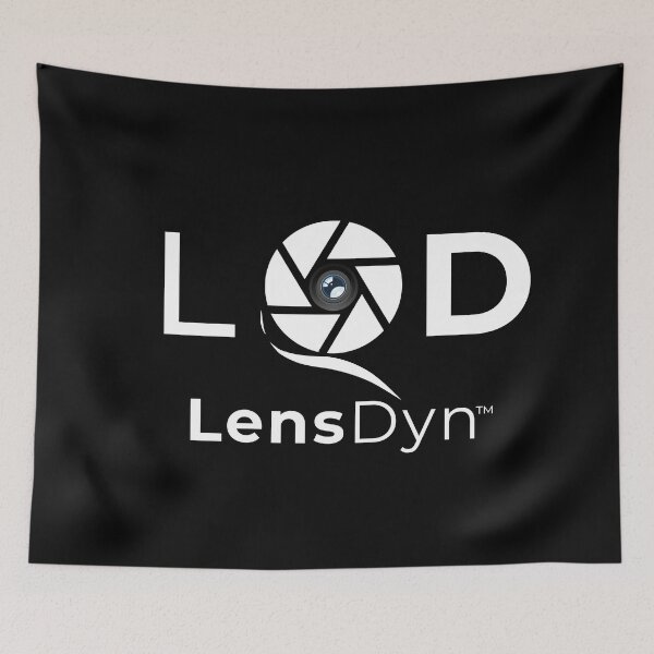 Item preview, LensDyn Official Merch Typography Logo White Edition designed and sold by LensDyn™.