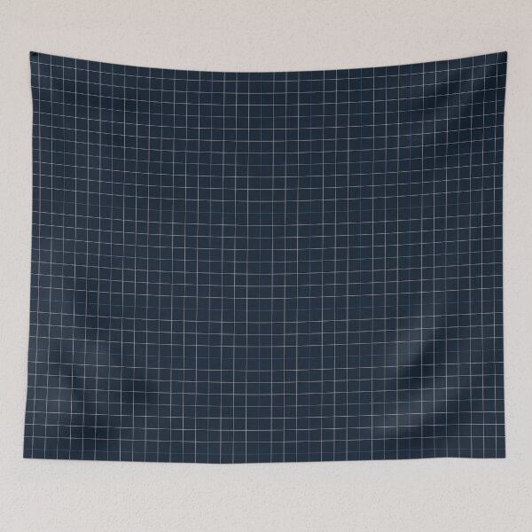 Item preview, Navy, White, Sky Blue, Royal Blue Windowpane Check designed and sold by PSCSCo.