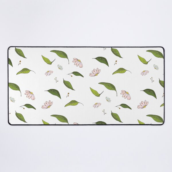 Item preview, Whimsical Daisy and Sage Green Leaves Cottagecore Pattern designed and sold by Fiorart Studio .