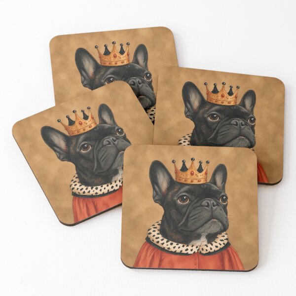 Item preview, French Bulldog King Portrait designed and sold by prettykaler.