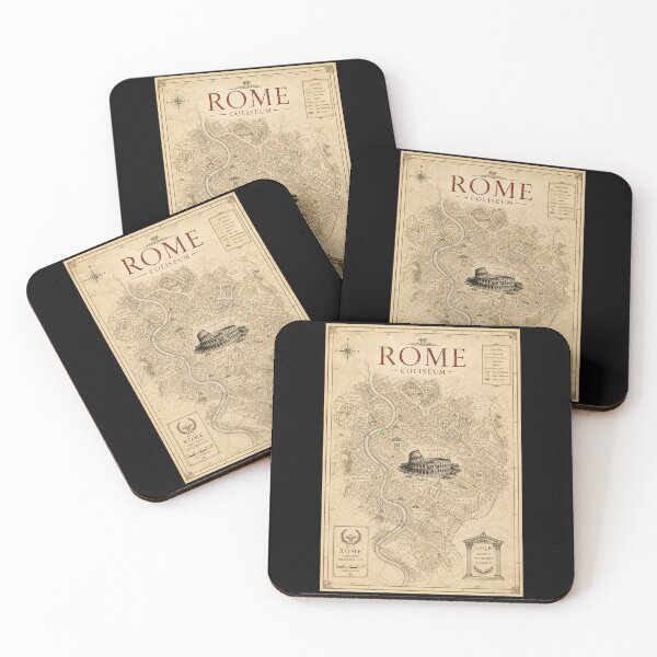 Item preview, ROME Coliseum Gladiator Vintage Map Aesthetic designed and sold by Extravanganzza.