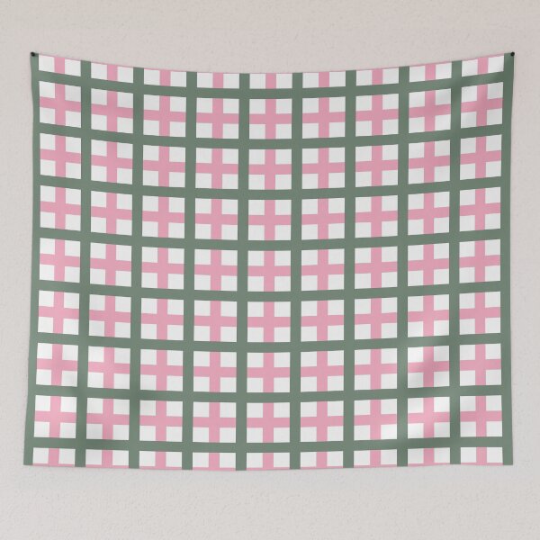 Item preview, Green & Pink Tattersall designed and sold by PSCSCo.