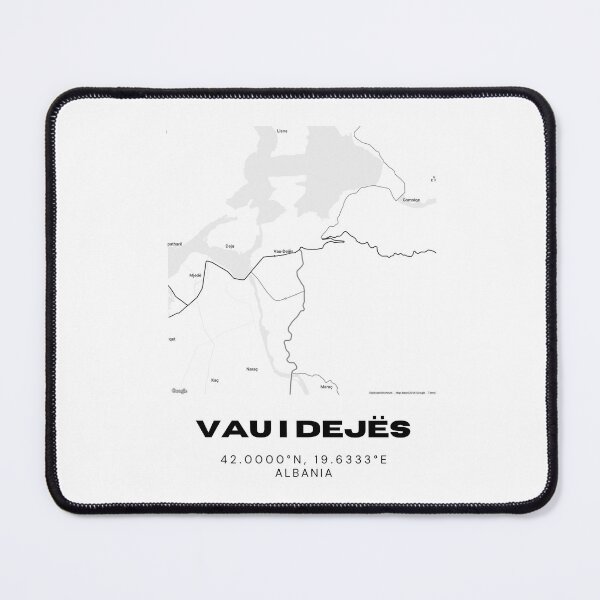 Item preview, Vau i Dejës Albania Minimalist City Map Art Print designed and sold by RM-Journey.
