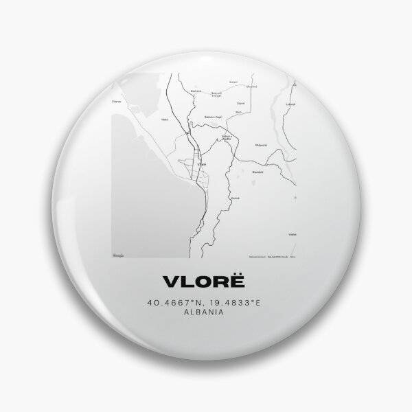 Item preview, Vlorë Albania Minimalist Street Map Poster designed and sold by RM-Journey.