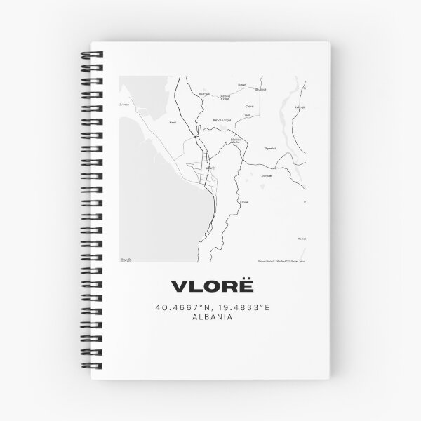 Item preview, Vlorë Albania Minimalist Street Map Poster designed and sold by RM-Journey.