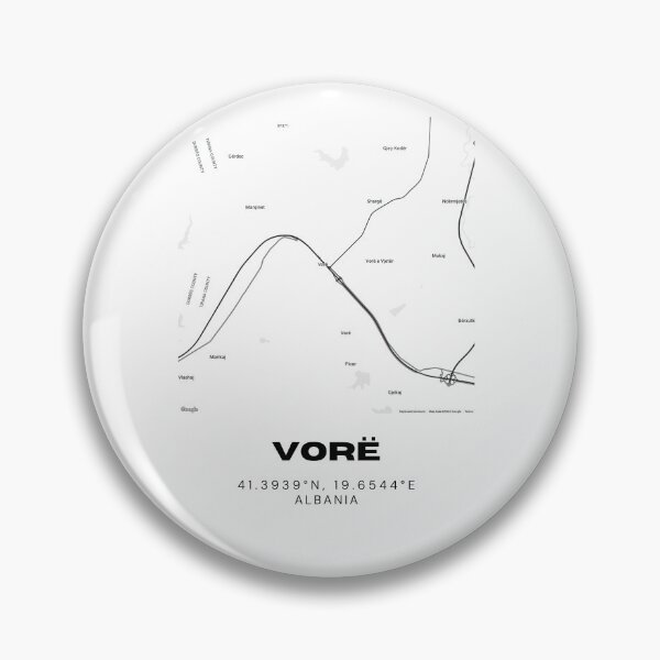 Item preview, Vorë Albania Modern Minimal Map Design designed and sold by RM-Journey.
