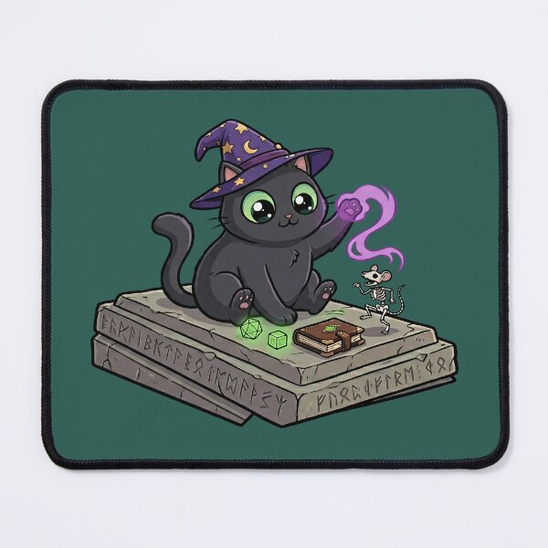Item preview, Magical Black Cat - Cute Wizard Kitten designed and sold by PerfectTerrible.