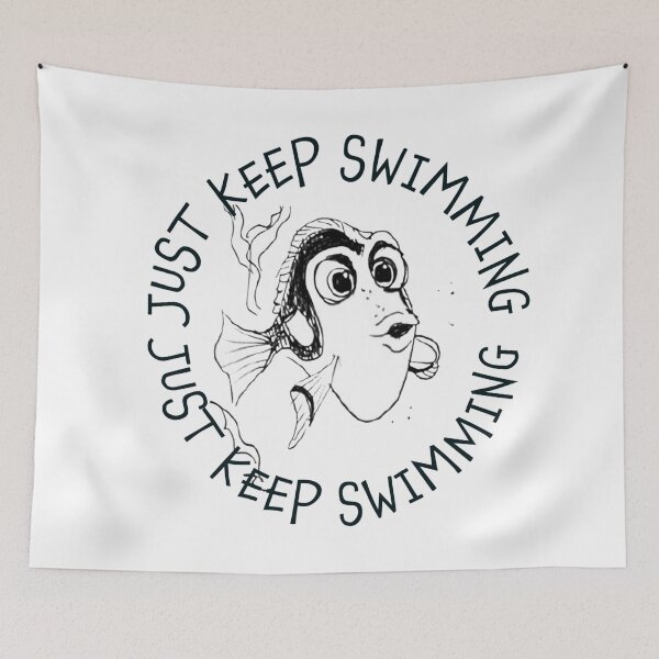 Item preview, Just keep swimming designed and sold by MyBottomShelf.