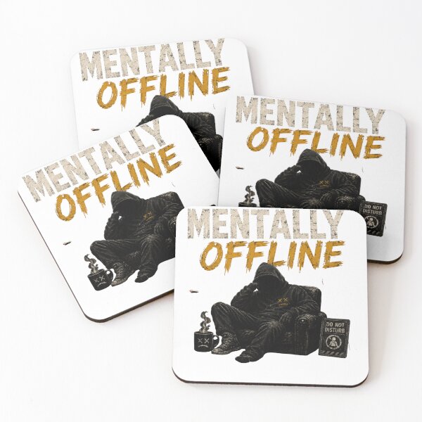 Item preview, Mentally Offline | Low Social Battery Aesthetic designed and sold by LowBatteryStudio ⭐.