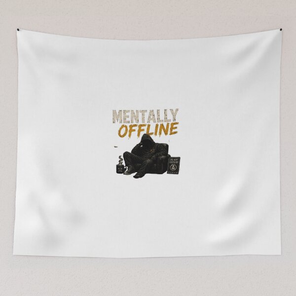 Item preview, Mentally Offline | Low Social Battery Aesthetic designed and sold by LowBatteryStudio ⭐.