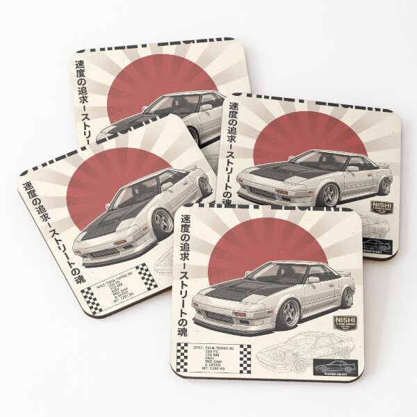 Item preview, Street Legend JDM Retro Tuner Car Poster designed and sold by Pixel-Perfecto.