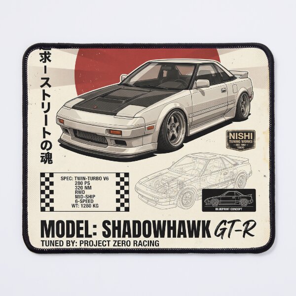 Item preview, Street Legend JDM Retro Tuner Car Poster designed and sold by Pixel-Perfecto.