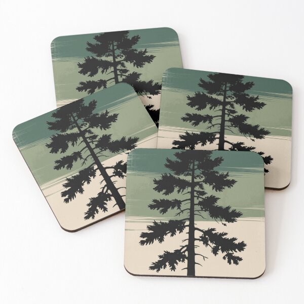 Item preview, Solitude Pine Silhouette designed and sold by ThaoderenClayer.