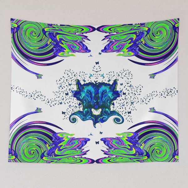 Item preview, Cosmic Wolf blue designed and sold by Whimsicalwakko's.