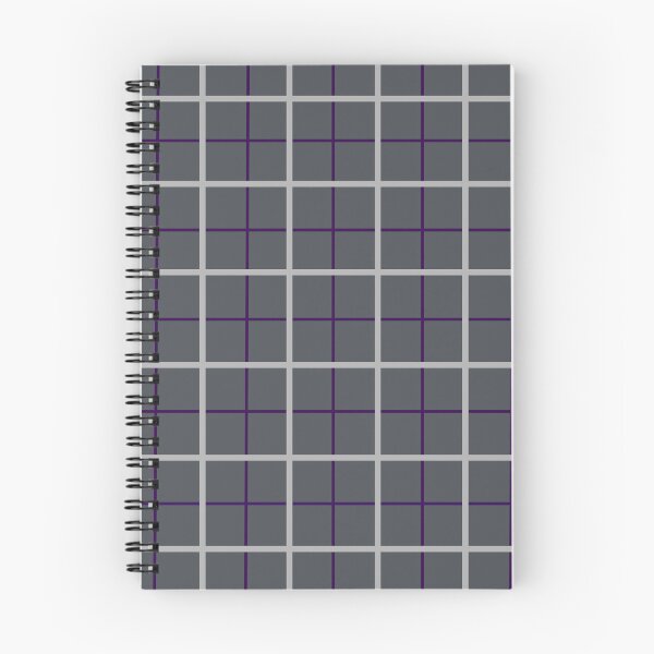 Item preview, Charcoal Windowpane Check with Cloud Grey & Aubergine  designed and sold by PSCSCo.