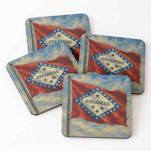 Item preview, Arkansas State Flag designed and sold by TinCatOutPost.