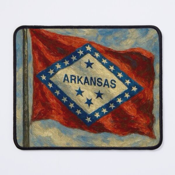 Item preview, Arkansas State Flag designed and sold by TinCatOutPost.