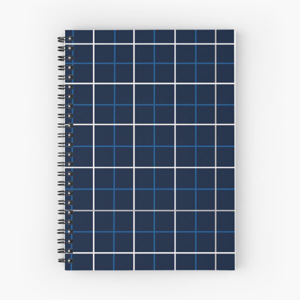 Item preview, Navy Windowpane Check with Cobalt & White designed and sold by PSCSCo.