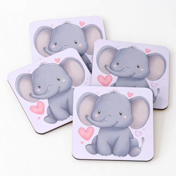 Item preview, Cute Baby Elephant designed and sold by bubblyrainbow.