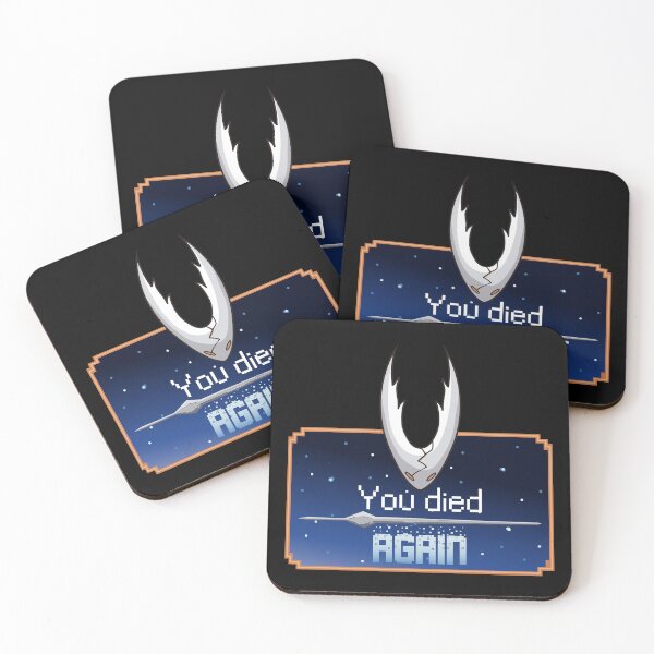 Item preview, you died again hollow knight  designed and sold by samuzai.