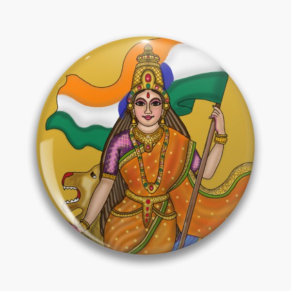 Item preview, Bharat Mata Artwork | Divine Bharat Mata Digital Illustration designed and sold by Harshit_Digital_Arts.