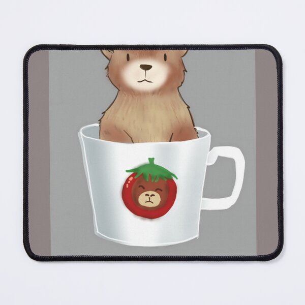 Item preview, Cute Animal in Teacup Cozy Tomato Illustration designed and sold by lotusqtraubey.