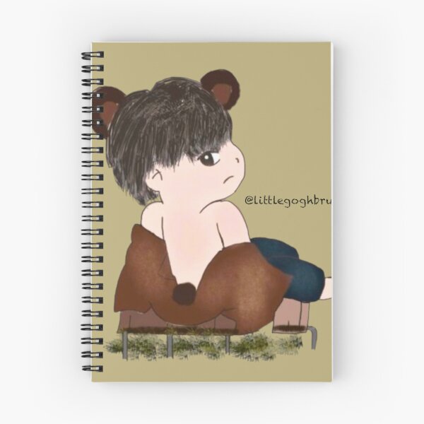 Item preview, Cute Chibi Bear Boy Anime Character Illustration designed and sold by lotusqtraubey.