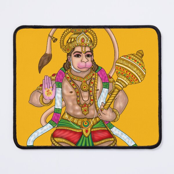 Item preview, Lord Hanuman Artwork | Powerful Hindu Devotional Digital Illustration  Description: designed and sold by Harshit_Digital_Arts.