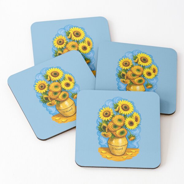 Item preview, Van Gogh's Sunflowers - Vintage Art Floral designed and sold by Myra365Art.