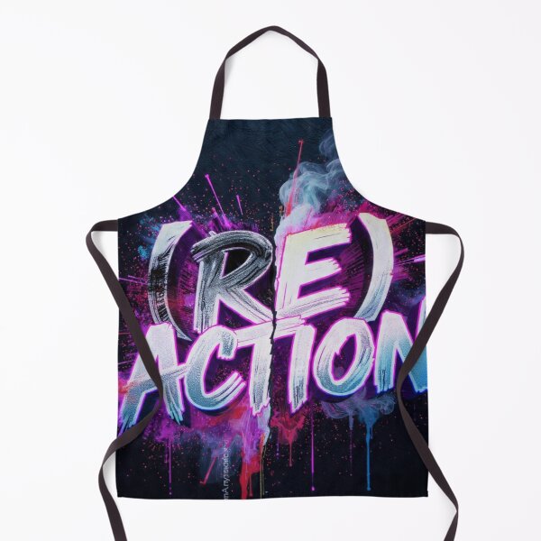 Item preview, (RE)ACTION - Explosive Neon Graffiti Typography Art designed and sold by RAMHEARTS.