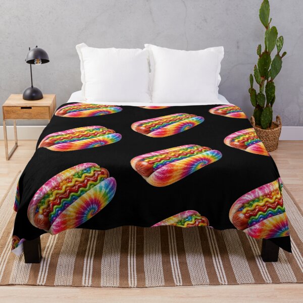 Item preview, Rainbow Tie-Dye Hot Dog designed and sold by jgvisualarts.