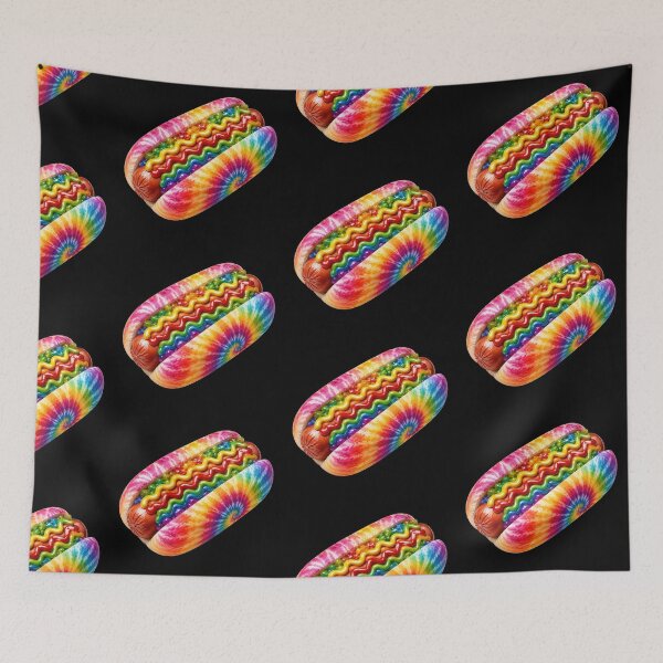 Item preview, Rainbow Tie-Dye Hot Dog designed and sold by jgvisualarts.