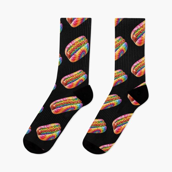 Item preview, Rainbow Tie-Dye Hot Dog designed and sold by jgvisualarts.