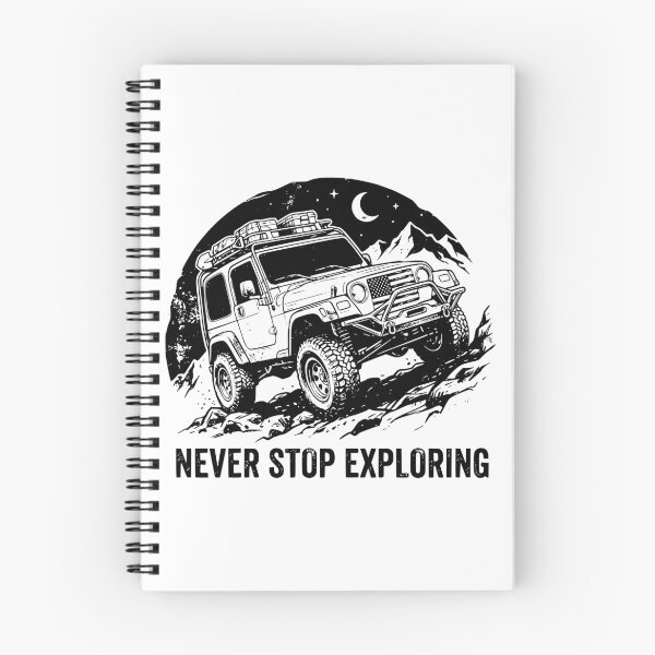 Item preview, Never Stop Exploring Wrangler TJ - Lifted Patriotic 4x4 Mountain Overlanding Graphic designed and sold by Off-Road-Zone.