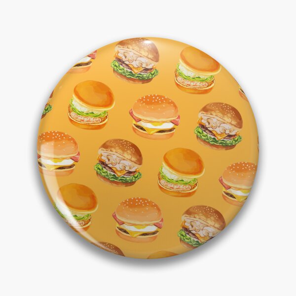 Artikelvorschau, Hamburger [Orangefarbener Hintergrund] entworfen und verkauft von rizuNM.
