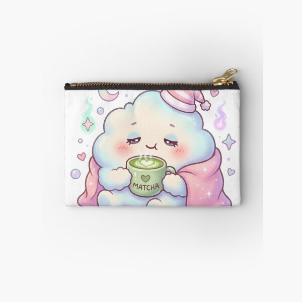 Item preview, Kawaii Matcha Cloud Character Cute Pastel Anime Sticker designed and sold by Biwbiwty.