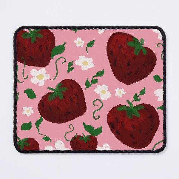 Item preview, Pink Strawberry and Vines designed and sold by DeerEyeAlley.