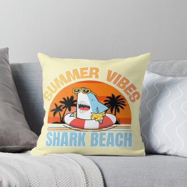 Item preview, Funny Shark Beach Summer Vibes Sunset Graphic designed and sold by SilverSeaBKK.