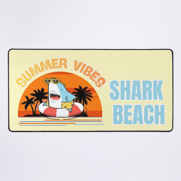 Item preview, Funny Shark Beach Summer Vibes Sunset Graphic designed and sold by SilverSeaBKK.