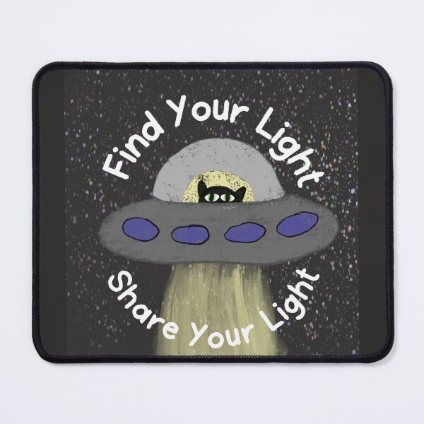 Item preview, “Find Your Light, Share Your Light” (square edition) designed and sold by Slinky Void Styles by @K.K.Labz (Katie-Kat Labrador).