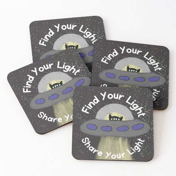 Item preview, “Find Your Light, Share Your Light” (square edition) designed and sold by Slinky Void Styles by @K.K.Labz (Katie-Kat Labrador).