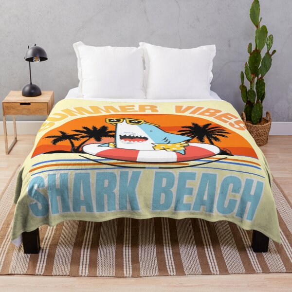 Item preview, Funny Shark Beach Summer Vibes Sunset Graphic designed and sold by SilverSeaBKK.